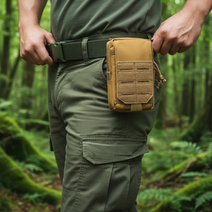 Pochette tactique Molle imperméable, sac banane utilitaire, sacoche de randonnée et camping, étui tactique pour téléphone, sac banane - Product Image 1