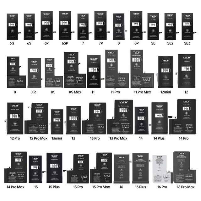 Phone Repair Shops Support Smartphone Battery for iPhone X Xr Xs Max 11 12 13 Pro Max 6P 6Plus Cellphone Battery Mobile