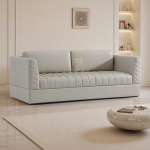 <span class=keywords><strong>Canapé</strong></span>-lit en <span class=keywords><strong>cuir</strong></span> <span class=keywords><strong>microfibre</strong></span> de style moderne, coussin rectangulaire en éponge, personnalisation, hall d'hôtel, appartement, villa, ensemble pour la maison - Product Image 4