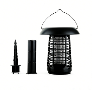 Lámpara Mata Insectos Recargable Ecológica con LED UV <span class=keywords><strong>Solar</strong></span> para Control de Plagas, Trampa para Mosquitos y Moscas, Cobertura de 50-100 m² - Product Image 3