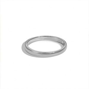 Dylam Minimalist Simple Design Hypoallergenic Non Tarnish S925 Silver Rhodium 18K Gold Plated Polish <b>Circle</b> Women <b>Rings</b> - Product Image 1