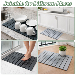 Alfombrillas de Baño Plegables de Piedra de Diatomeas Antideslizantes de Lujo para Hotel, Alfombrillas de Secado Rápido para Baño, Cocina y Encimera - Product Image 5