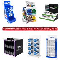 TERMEIN Présentoir de Comptoir Personnalisé pour Sachets de Nicotine, Présentoir de Détail pour Snus et Tabac Sans Fumée pour Magasin de Tabac