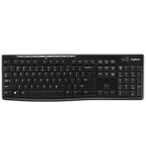 מקורי Logitech K270 מלא-גודל שקט אלחוטי מקלדת לשפוך הוכחה מקלדת עם מאחד מקלט עבור עסקים