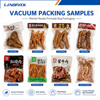 Machine d'emballage Doypack pour sachets retort préformés de biltong, têtes de canard et pattes de poulet