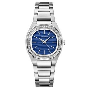Montre à quartz pour femme de qualité supérieure, personnalisée OEM ODM, carrée, en acier inoxydable, étanche, simple, analogique - Product Image 5