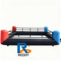 Champ gonflable commercial d'arène de joute de jeu gonflable interactif de ring de boxe de lutte à vendre