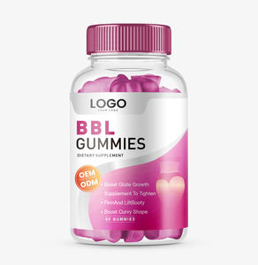 Maßgeschneiderte BBL Po-Gummis OEM Zuckerfreie Bruststraffende Hüftvergrößerungs-Gummis für Erwachsene Schönheitsverbesserung Haarwachstum - Product Image 1