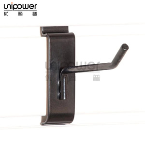 Universal Slotted Panel <b>Hooks</b> Black Powder Coated Carbon Steel 30kg Load Kitchen Wall Storage <b>Tool</b> <b>Hooks</b> Single <b>Hook</b> Type - Product Image 3