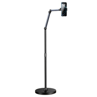 Support de téléphone et tablette JOPREE L58, support de sol en alliage d'aluminium, rotation à 360°, support de téléphone portable mécanique