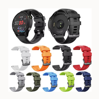 Bracelets de montre 22mm Bracelet en silicone sport à dégagement rapide pour Garmin Forerunner 255 Fenix 6 7 Bracelet de montre intelligente