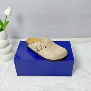 Sandali <span class=keywords><strong>Birkenstock</strong></span> piatti da esterno 2026 in vera pelle scamosciata per uomo e <span class=keywords><strong>donna</strong></span>, con plantare Hana, <span class=keywords><strong>ciabatte</strong></span> solide da casa - Vendita calda - Product Image 1