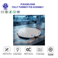 Fabrication de circuits imprimés personnalisés YYCT, solutions clés en main pour PCBA, fabrication OEM de cartes de circuits imprimés en aluminium LED intelligentes, certifiées ISO9001, 1 à 68 couches complètes