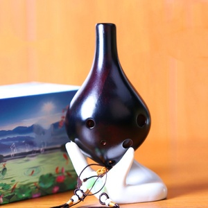 Ocarina de Cerámica de 6 Orificios en Clave de Do Alto para Principiantes, Instrumento Musical de Cerámica Ahumada - Product Image 2
