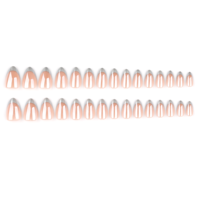 30 faux ongles chromés réutilisables sans colle, ongles artificiels en acrylique, logo personnalisé, carte de présentation pour ongles à presser