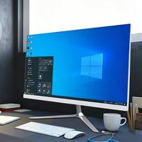 Komputer Desktop 24 inci Full HD, CPU I5 Generasi ke-6 Dual-Core, Komputer Bisnis All-in-One, dilengkapi RAM DDR3, cocok untuk rumah