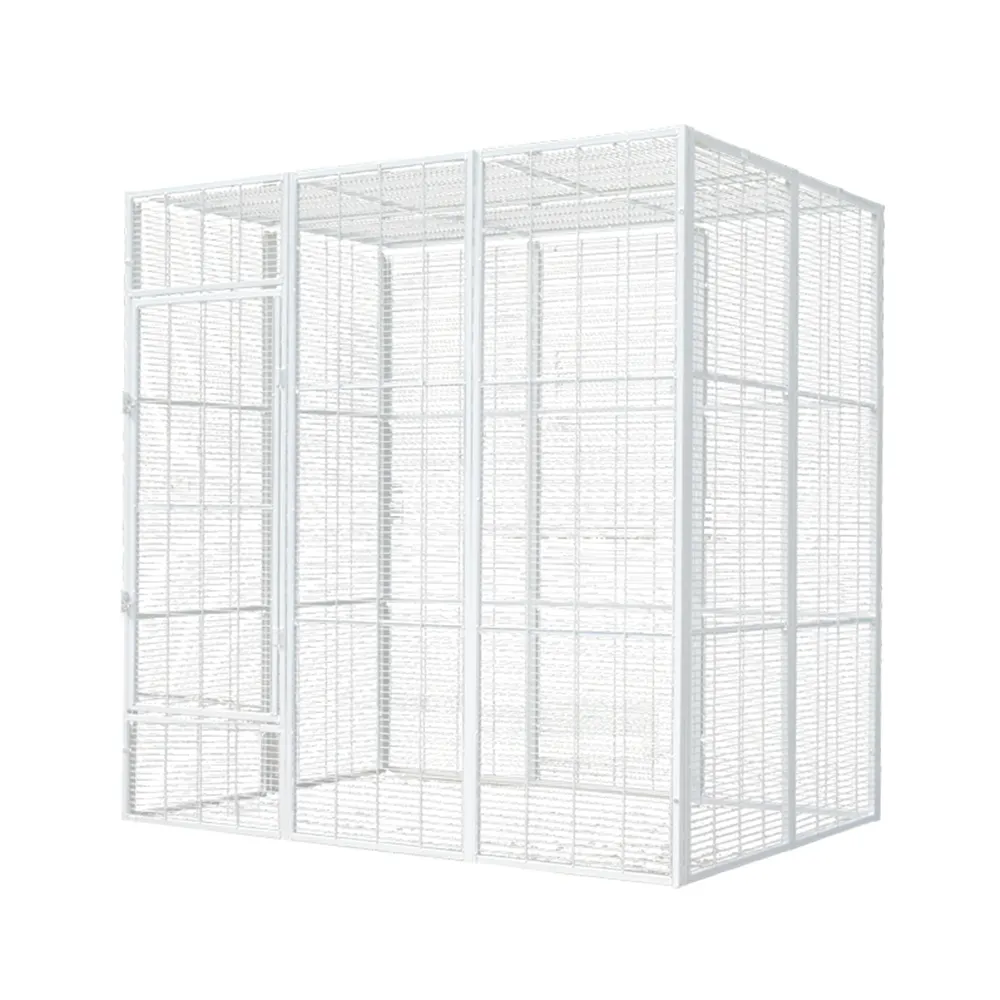 Cages pour animaux de compagnie en fil de fer adaptées aux chats oiseaux perroquets Pigeons chiots Cage à tube carré en fer nichoir fournitures pour animaux de compagnie