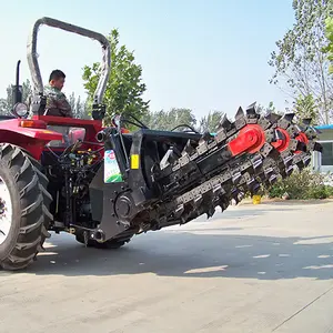 Hot koop tractor aftakas aangedreven trencher attachment graafmachine