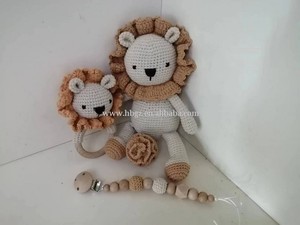 Oferta de Pascua 2024: Juguete de madera Montessori, conejito de peluche, <span class=keywords><strong>mordedor</strong></span> <span class=keywords><strong>amigurumi</strong></span> de ganchillo, sonajero para bebé, set de regalo. - Product Image 5