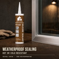 Scellant silicone FEIDU'S HOME FD-222 résistant à la chaleur ou au froid, imperméabilisation pour toits, fenêtres, verre et joints intérieurs
