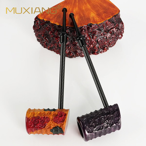 Muxiang Briar Wood Tobacco Pipe Straight Type Handcrafted Smoking Pipe For Men Gift - Product Image 2