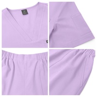 Conjuntos de Uniformes Médicos Elásticos para Mujer, Uniformes de Enfermería, Trajes de Enfermera, Uniformes de Hospital, Conjuntos de Pantalones Anchos
