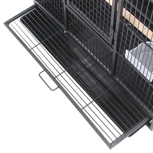 Pas cher Double extérieur Oiseaux Maisons Perroquet Perche Pet Oiseau Bain Cage Bassin Parro gaiolas Grandes Para Passaros Cages à oiseaux Grand Grand - Product Image 3