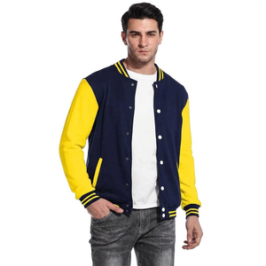 Logo <b>Thin</b> Stand Collar Varsity <b>Jacket</b> for <b>Men</b> Custom OEM Design High Quality College Baseball <b>Jacket</b> - Product Image 1