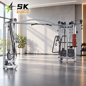 SK-T39 Macchina Multifunzione a Cinque Stazioni con Pesi a Pila, Cavi e Sedile Imbottito per Allenamento di Forza in <span class=keywords><strong>Palestra</strong></span> Commerciale - Product Image 1