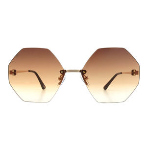 2024 nuevo diseño <span class=keywords><strong>de</strong></span> <span class=keywords><strong>gafas</strong></span> <span class=keywords><strong>de</strong></span> <span class=keywords><strong>sol</strong></span> degradadas para mujer <span class=keywords><strong>de</strong></span> alta calidad al por mayor polarizado marrón moda <span class=keywords><strong>de</strong></span> moda High Click Metal amarillo rojo - Product Image 4