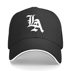 Gorra de Béisbol de 6 Paneles con el Icónico Monograma 'LA' en Letra Inglesa Antigua, PVC, Diseño de Moda para las Cuatro Estaciones - Product Image 1