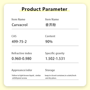 Top 99% sintetico origano olio Carvacrol 499-75-2 Cas additivo per mangimi aromi e fragranze - Product Image 3