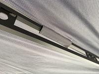 Tente de camion tout-terrain 4x4 en tissu Oxford avec auvent pour le camping, avec poteau en fibre de verre automatique monocouche et toit en toile de coton