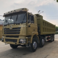 Prix d'usine bon marché Shacman 8x4 camion à benne basculante d'occasion 380/420hp camion à benne basculante 12 pneus utilisé Dumper nouveau moteur Diesel