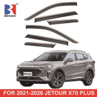 Deflectores de Viento para Ventanas de Auto, Visores de Puerta, Protectores Contra Sol y Lluvia para CHERY JETOUR X70 PLUS 2021-2025