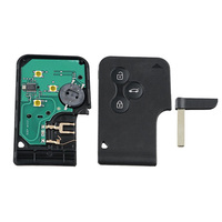 Coque de clé de voiture télécommandée à 3 boutons pour Renault, compatible avec les modèles Megane 2, Scenic 2, Clio 3, programmation électronique 433 MHz
