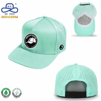 Gorras de Golf OEM de Fábrica, Ligeras, Deportivas, de Color Sólido, Transpirables, con Orificios Cortados con Láser, para Uso Unisex en Exteriores