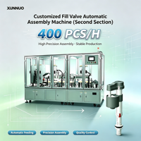 Machine d'assemblage automatique de vannes de remplissage motorisées par moteur PLC personnalisée XUNNUO, 400 pièces par heure, certifiée CE