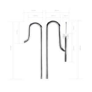 Écumeur de surface en métal de haute qualité, tuyau en acier inoxydable, entrée et sortie <span class=keywords><strong>pour</strong></span> <span class=keywords><strong>aquarium</strong></span>, réservoir planté - Product Image 1