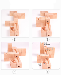 HOYE CRAFTS Kids <strong>Marble</strong> <strong>Run</strong> <strong>Block</strong> Set Funny Wooden <strong>Building</strong> <strong>Block</strong> Set Children Educational Toys - Product Image 6