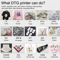 Printer DTG Digital A3 Pro Fninkjet Otomatis Bersihkan Sendiri Grosir, Printer Tekstil Pakaian Kaos Langsung, Double Printheads 4sqm/H