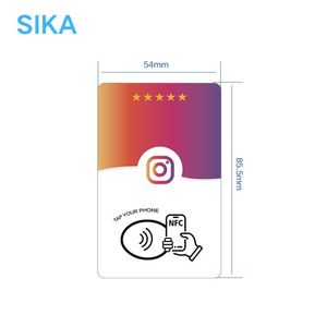 Tarjeta NFC SIKA Tap to Review para Restaurantes, Cafés, Salones, Barberías, Hoteles, Tiendas Minoristas, Mostrador, Soporte de Exhibición para Reseñas de <span class=keywords><strong>Google</strong></span> - Product Image 2