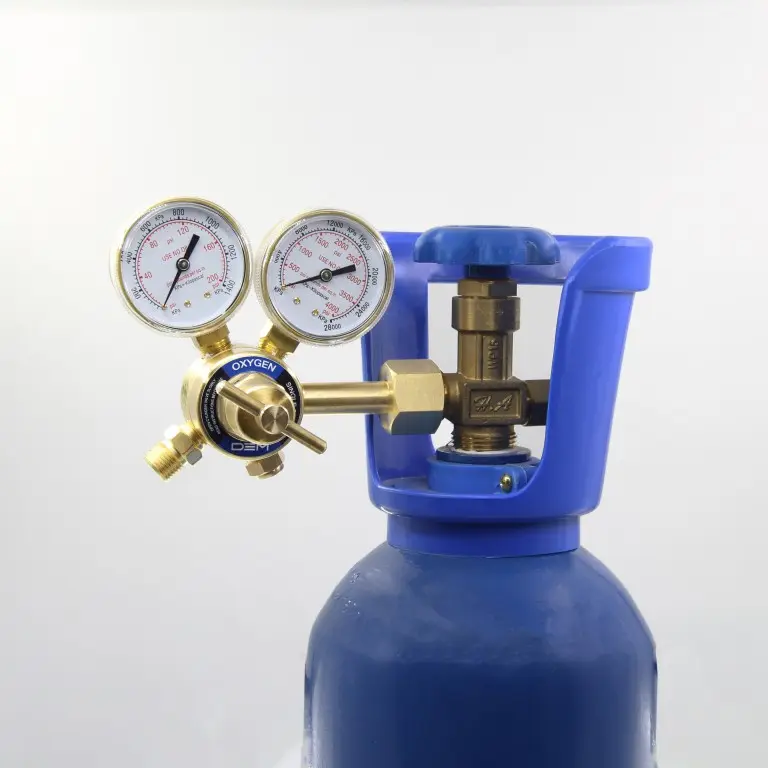DEM DG140 Small Brass LPG Oxygen Acetylene Gas Pressure Regulator