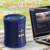 Haut-parleur portable de petite taille Kisonli, connexion sans fil avec BT 5.4, adapté à une utilisation en intérieur et en extérieur