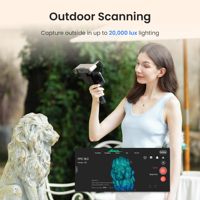 Nouveau scanner 3D Revopoint Inspire 2, précision de 0,03 mm, laser multi-lignes, lumière structurée, portable, aluminium, Wifi, USB, extérieur, 1 an