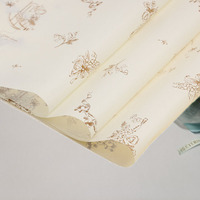 Papier d'emballage cadeau de haute qualité, 10 pièces, pour bonbons et chocolat, emballage, marque-page en tissu, accessoires floraux
