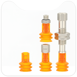 Ventouse à vide VAC ZP2-B10JU avec filetage M8 et patin en silicone de 10 mm pour la manipulation des cellules solaires - Product Image 1