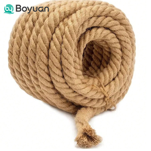 Cuerda de Yute Trenzada Boyuan, Cuerda de Cáñamo Natural Gruesa para Manualidades, Barandillas Náuticas, Decoración de Hamacas - Product Image 1