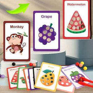 Montessori Arithmetic Math Learning Toy Hands-On Interactive Play <b>Rainbow</b> Sorting Beads for Kids - Product Image 2