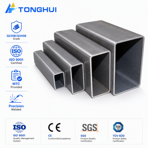 TONGHUI Tube carré et rectangulaire en acier galvanisé, tube en acier au carbone SHS RHS pour <span class=keywords><strong>construction</strong></span> structurelle, vente en gros - Product Image 1